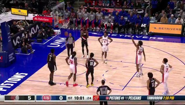 【2023年11月02日】NBA常規(guī)賽:開拓者vs活塞第1節(jié)中文解說回放