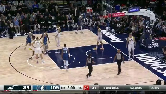 【2023年11月05日】 NBA常規(guī)賽:爵士vs森林狼第4節(jié)英文原聲回放