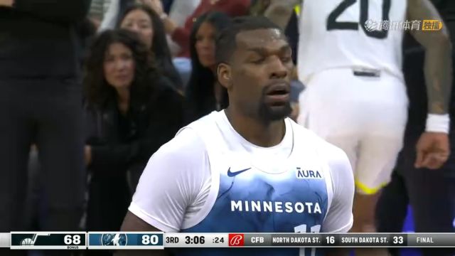 【2023年11月05日】 NBA常規(guī)賽:爵士vs森林狼第3節(jié)英文原聲回放