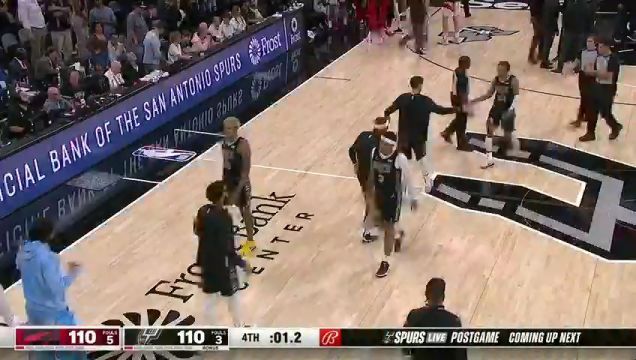 【2023年11月06日 猛龙vs马刺集锦】匪夷所思！文班关键篮板脱手阿奴诺比二次进攻极限续命