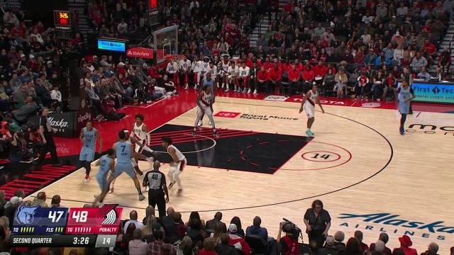 【2023年11月06日】NBA常規(guī)賽:灰熊vs開拓者第2節(jié)中文解說回放