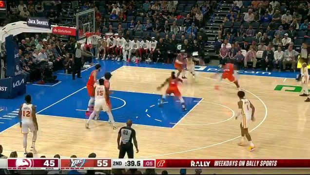 【2023年11月07日】NBA常規(guī)賽:老鷹vs雷霆第2節(jié)英文原聲回放