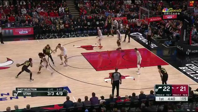 【2023年11月07日】NBA常規(guī)賽：爵士vs公牛第1節(jié)中文解說回放