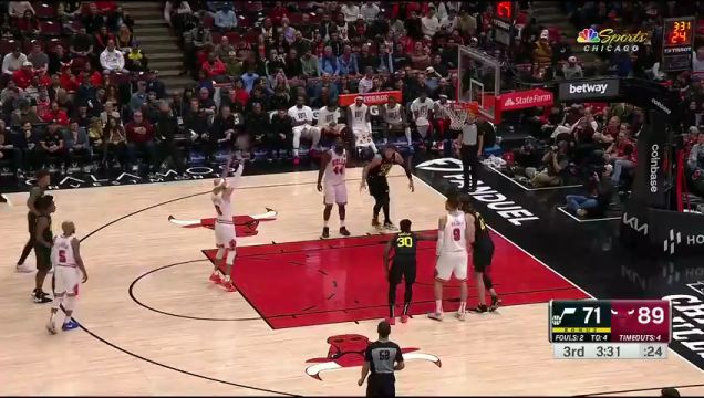 【2023年11月07日】NBA常規(guī)賽：爵士vs公牛第3節(jié)中文解說回放
