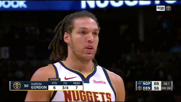 【2023年11月07日】 NBA常規(guī)賽：鵜鶘vs掘金第2節(jié)英文原聲回放