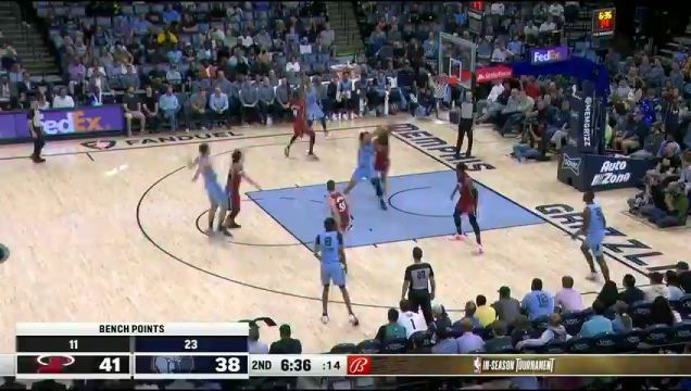 【2023年11月09日】NBA常規(guī)賽:熱火vs灰熊第2節(jié)中文解說回放
