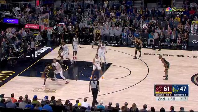 【2023年11月12日】NBA常規(guī)賽：騎士vs勇士第2節(jié)中文解說錄像回放