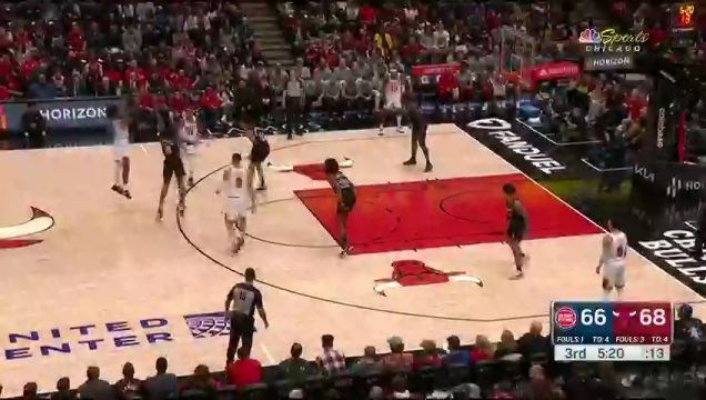 【2023年11月13日】NBA常規(guī)賽:活塞vs公牛第3節(jié)中文解說錄像回放