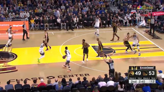 【2023年11月15日】NBA集中锦标赛:森林狼vs勇士第2节英文原声录像回放