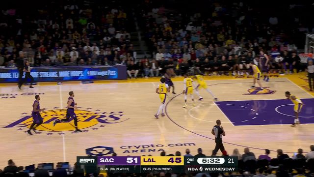 【2023年11月16日】NBA常規(guī)賽：國(guó)王vs湖人第2節(jié)中文解說(shuō)錄像回放