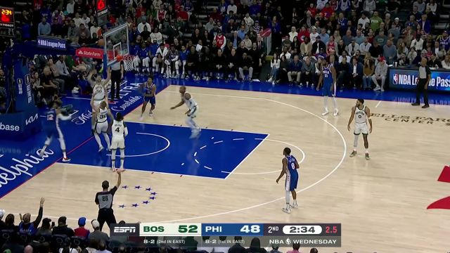 【2023年11月16日 凯尔特人vs76人集锦】无他 唯手熟尔！哈里斯负角度出手飚中高难度2+1