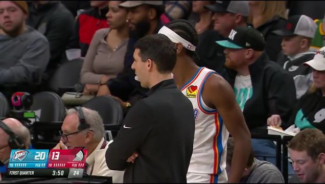 【2023年11月20日】NBA常規(guī)賽:雷霆vs開拓者第1節(jié)英文原聲錄像回放