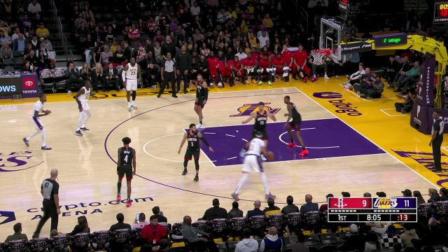 【2023年11月20日 火箭vs湖人集锦】禁区之中丝毫不落下风 申京不慌不忙面对浓眉送出火锅大餐