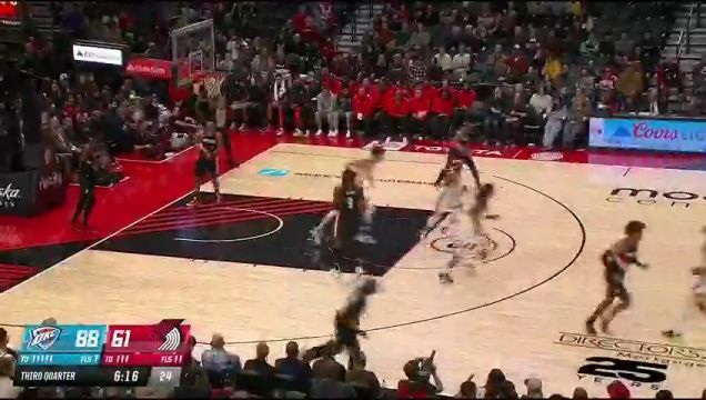 【2023年11月20日】NBA常規(guī)賽:雷霆vs開拓者第3節(jié)中文解說錄像回放