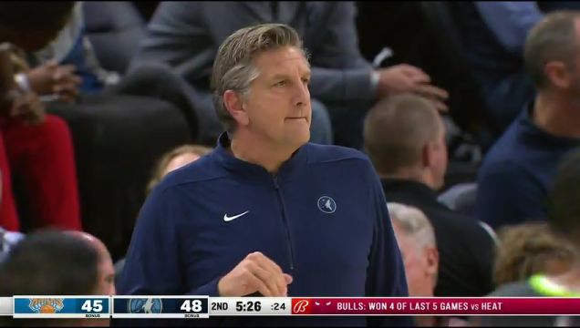 【2023年11月21日】NBA常規(guī)賽：尼克斯vs森林狼第2節(jié)中文解說(shuō)錄像回放