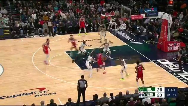 【2023年11月21日】NBA常規(guī)賽:雄鹿vs奇才第1節(jié)中文解說錄像回放
