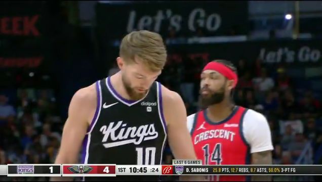 【2023年11月21日】NBA常規(guī)賽：國王vs鵜鶘第1節(jié)中文解說錄像回放