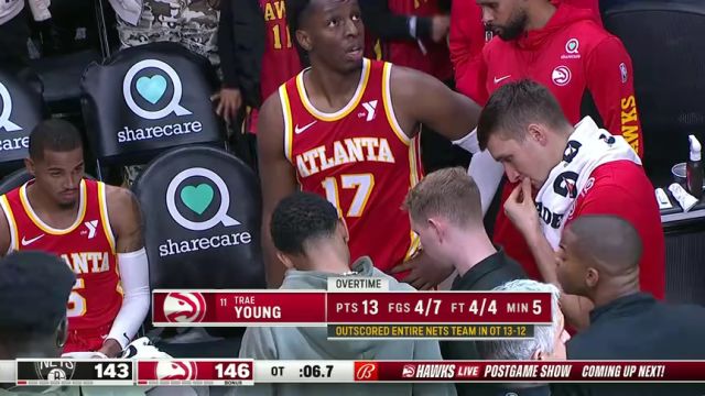 【2023年11月23日】NBA常規(guī)賽:籃網(wǎng)vs老鷹加時賽英文原聲錄像回放