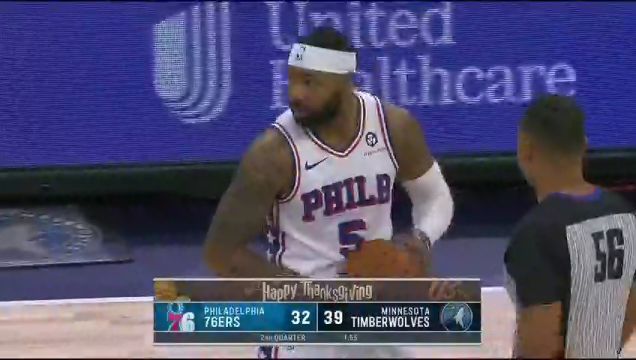 【2023年11月23日】NBA常規(guī)賽：76人vs森林狼第2節(jié)中文解說錄像回放