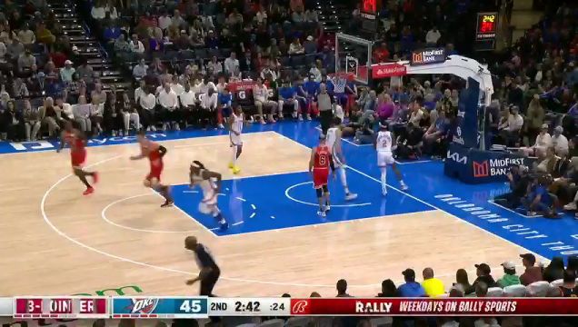 【2023年11月23日】NBA常規(guī)賽:公牛vs雷霆第2節(jié)中文解說錄像回放