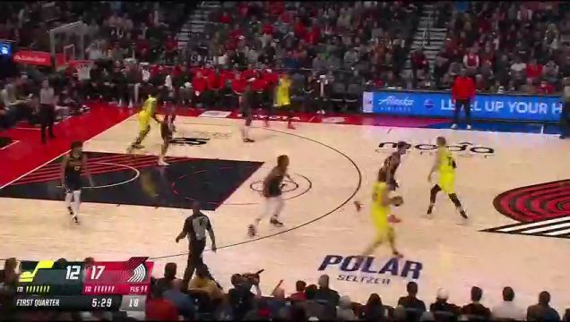 【2023年11月23日 爵士vs開拓者集錦】NBA常規(guī)賽：爵士vs開拓者第1節(jié)中文解說回放