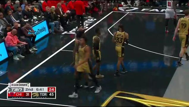 【2023年11月25日】NBA季中錦標賽小組賽：公牛vs猛龍第2節(jié)中文解說錄像回放
