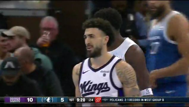 【2023年11月25日】NBA季中錦標(biāo)賽小組賽:國(guó)王vs森林狼第1節(jié)英文原聲錄像回放