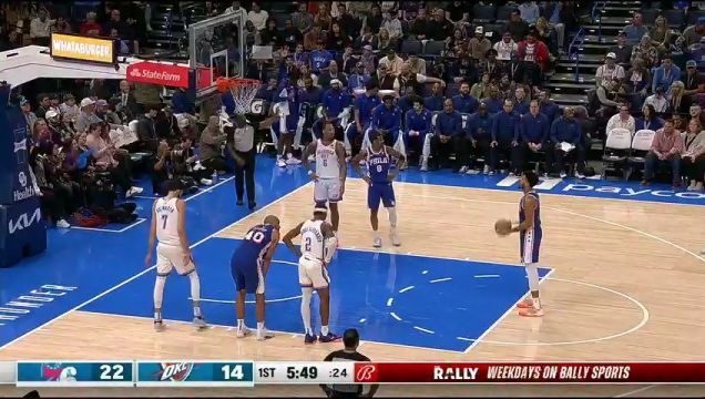 【2023年11月26日】NBA常規(guī)賽:76人vs雷霆第1節(jié)中文解說錄像回放
