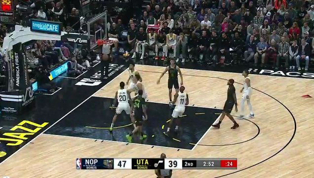 【2023年11月26日】鵜鶘vs爵士第2節(jié)英文原聲錄像回放
