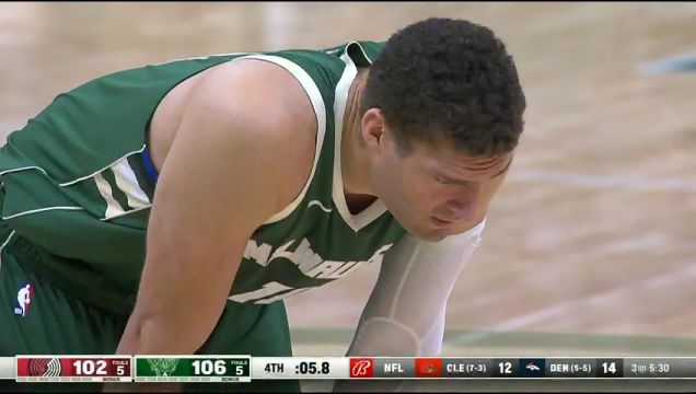 【2023年11月27日】NBA常規(guī)賽：開拓者vs雄鹿第4節(jié)英文原聲錄像回放