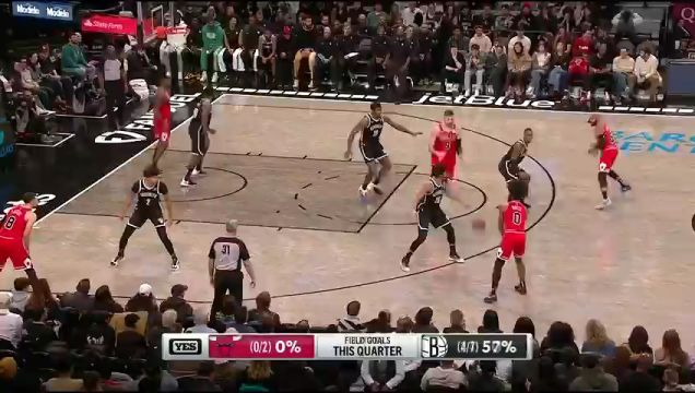 【2023年11月27日】NBA常规赛:公牛vs篮网第2节英文原声录像回放