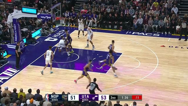 【2023年11月28日 鵜鶘vs爵士集錦】飛天胖虎名副其實(shí)！錫安腳踩彈簧戰(zhàn)斧劈扣勢(shì)大力沉
