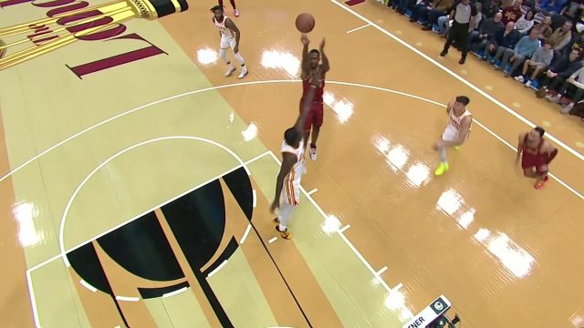 【2023年11月29日 老鹰vs骑士集锦】球队老大首当其冲!米切尔加兰率队狂轰12-0攻击波