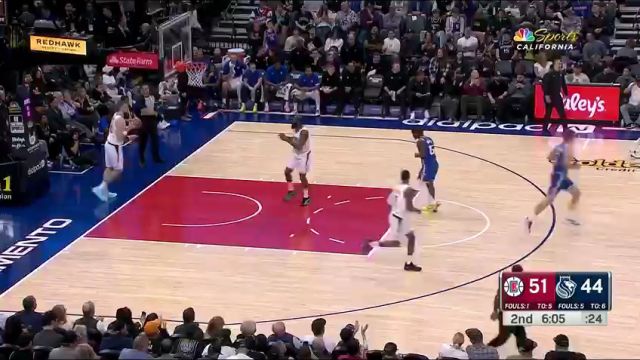 【2023年11月30日】NBA常規(guī)賽：快船vs國王第2節(jié)英文原聲錄像回放