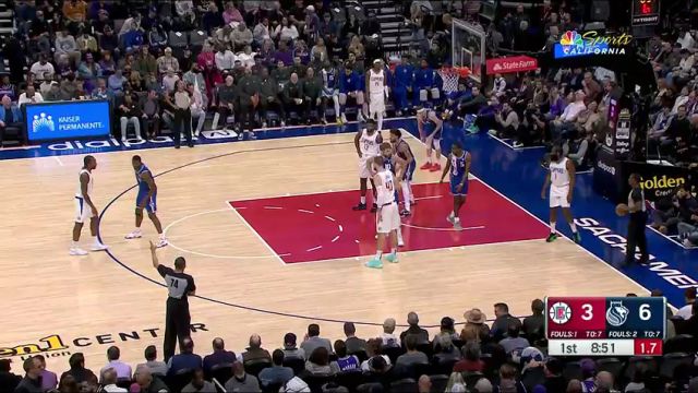 【2023年11月30日】NBA常規(guī)賽：快船vs國王第1節(jié)中文解說錄像回放