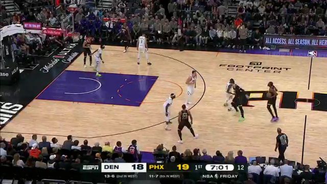 【2023年12月02日】NBA常規(guī)賽：掘金vs太陽第1節(jié)中文解說錄像回放