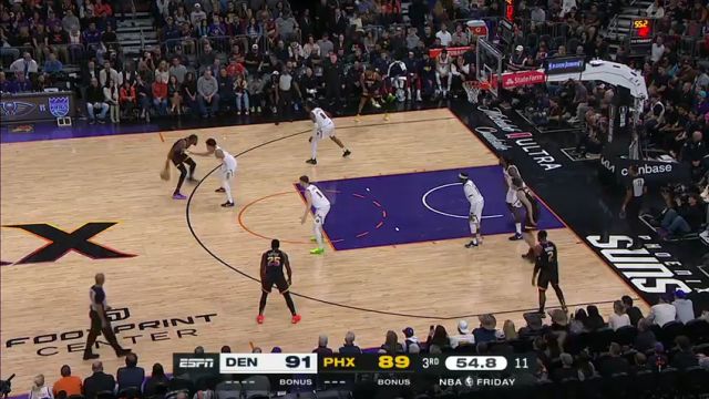 【2023年12月02日】NBA常規(guī)賽：掘金vs太陽第3節(jié)英文原聲錄像回放