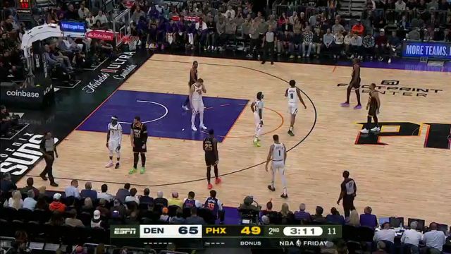 【2023年12月02日】NBA常規(guī)賽：掘金vs太陽第2節(jié)中文解說錄像回放