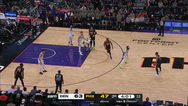 【2023年12月02日】NBA常規(guī)賽：掘金vs太陽第2節(jié)英文原聲錄像回放
