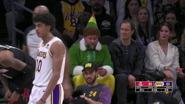 【2023年12月03日】NBA常規(guī)賽：火箭vs湖人第4節(jié)英文原聲錄像回放
