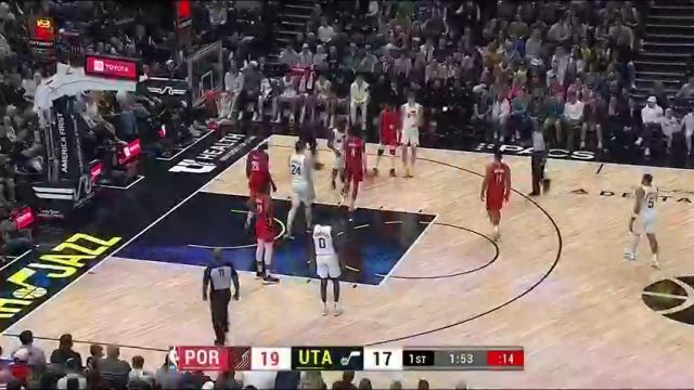 【2023年12月03日】NBA常規(guī)賽:開(kāi)拓者vs爵士第1節(jié)英文原聲錄像回放