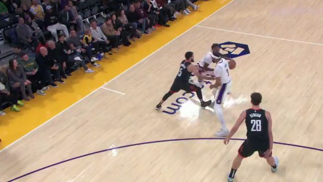 【2023年12月03日】NBA常規(guī)賽：火箭vs湖人第1節(jié)英文原聲錄像回放