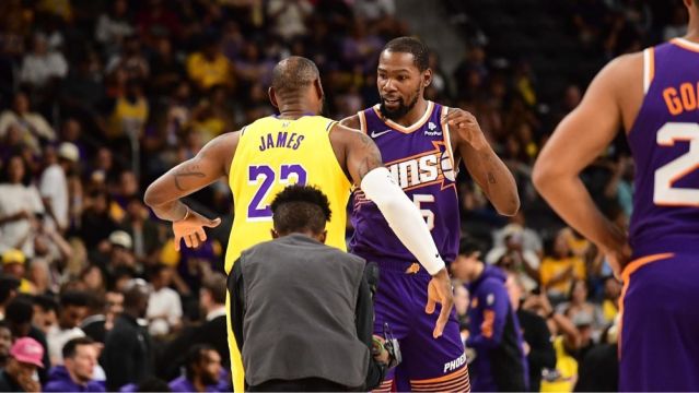 【2023年12月06日 太陽(yáng)vs湖人集錦】NBA季中賽1/4決賽：詹杜本賽季第三次交手，湖人沖四強(qiáng)欲三殺太陽(yáng)