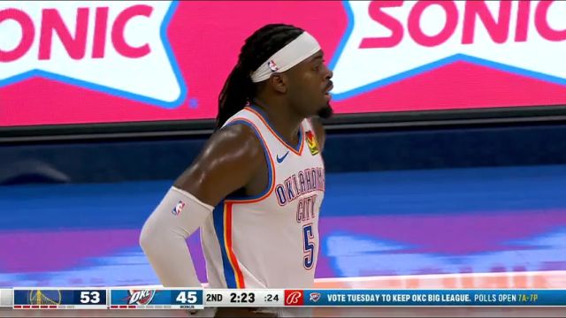 【2023年12月09日】NBA常規(guī)賽：勇士vs雷霆第2節(jié)中文解說錄像回放