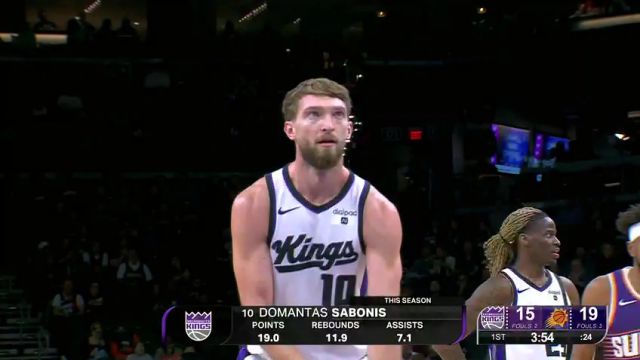 【2023年12月09日】NBA常規(guī)賽：國王vs太陽第1節(jié)英文原聲錄像回放