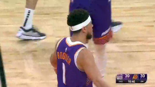 【2023年12月09日】NBA常規(guī)賽：國王vs太陽第2節(jié)英文原聲錄像回放