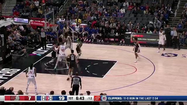 【2023年12月12日】NBA常規(guī)賽：開(kāi)拓者vs快船第1節(jié)中文解說(shuō)錄像回放