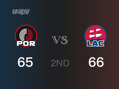 NBA常規(guī)賽：快船以66-65領(lǐng)先開拓者，結(jié)束半場