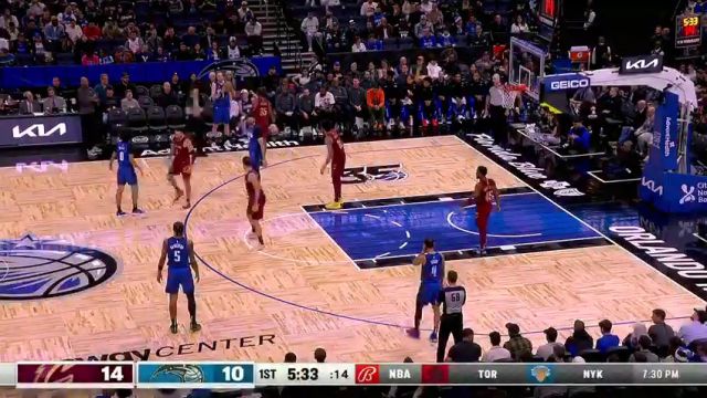 【2023年12月12日】NBA常規(guī)賽:騎士vs魔術(shù)第1節(jié)英文原聲錄像回放