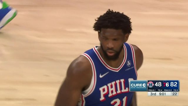 【2023年12月12日 奇才vs76人集锦】出来看MVP!恩比德第三节无法阻挡 前7投弹无虚发出手就有